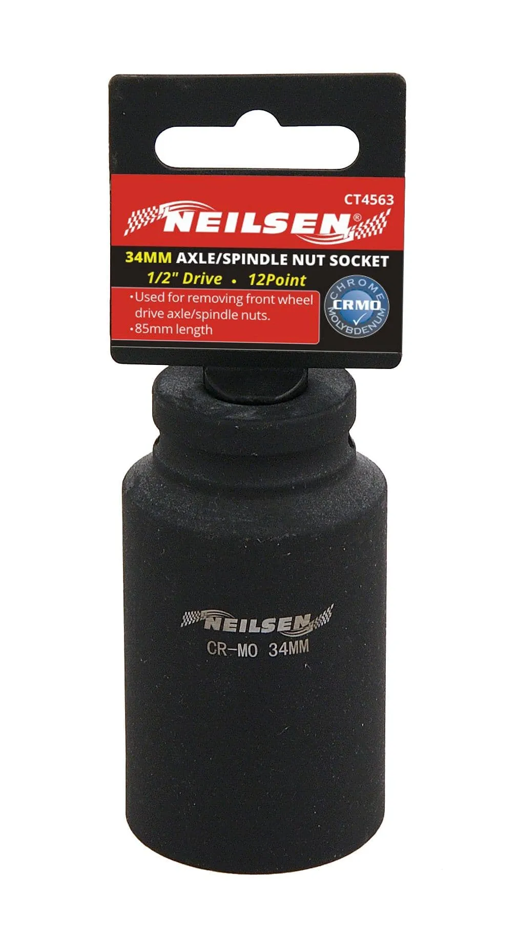 1/2" Drive 34mm Deep Impact Socket 12 Point Bi Hex Design