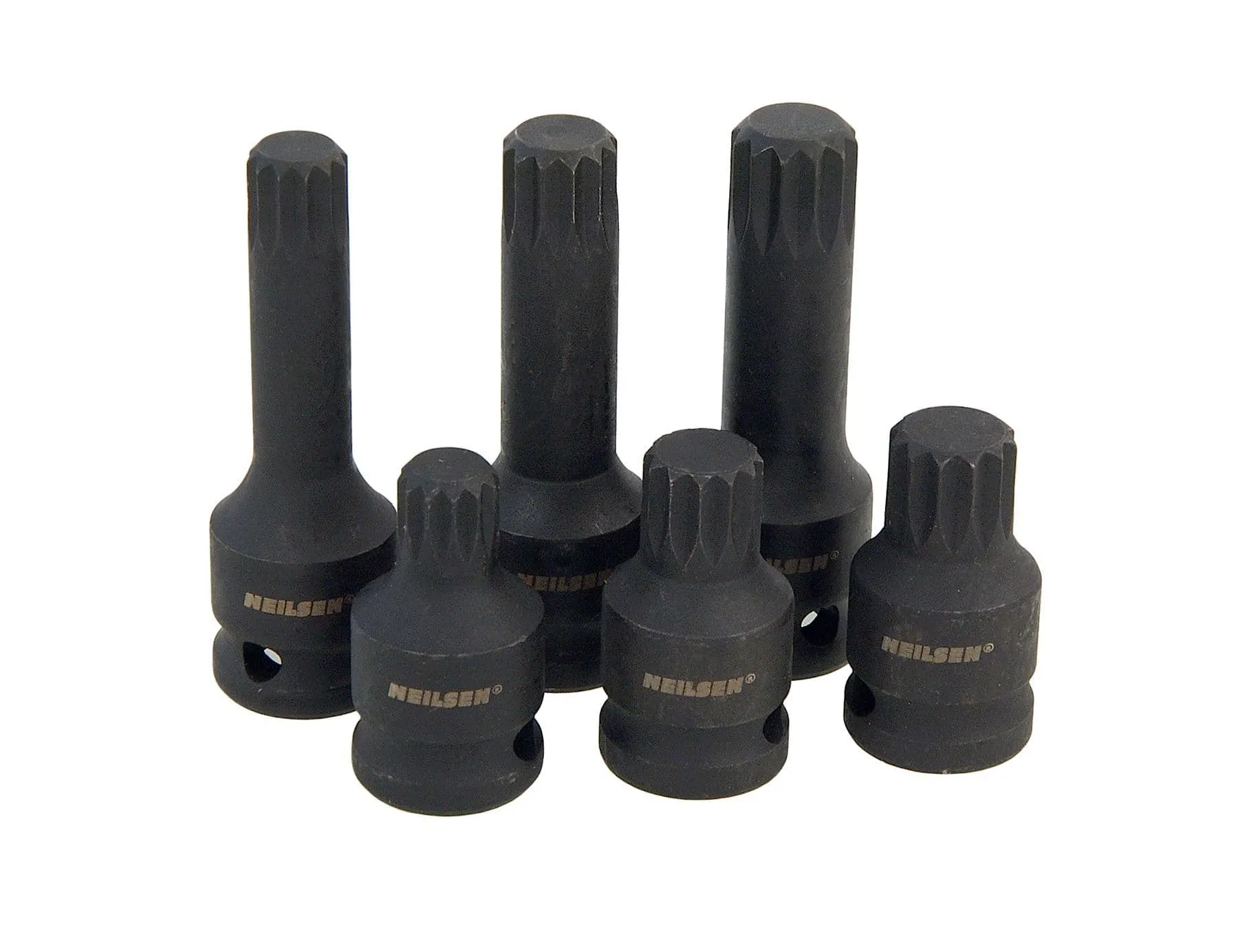 1/2" Drive Spline Bit Impact Socket Set M14 M16 M18 For Vw, Audi, Seat & Skoda