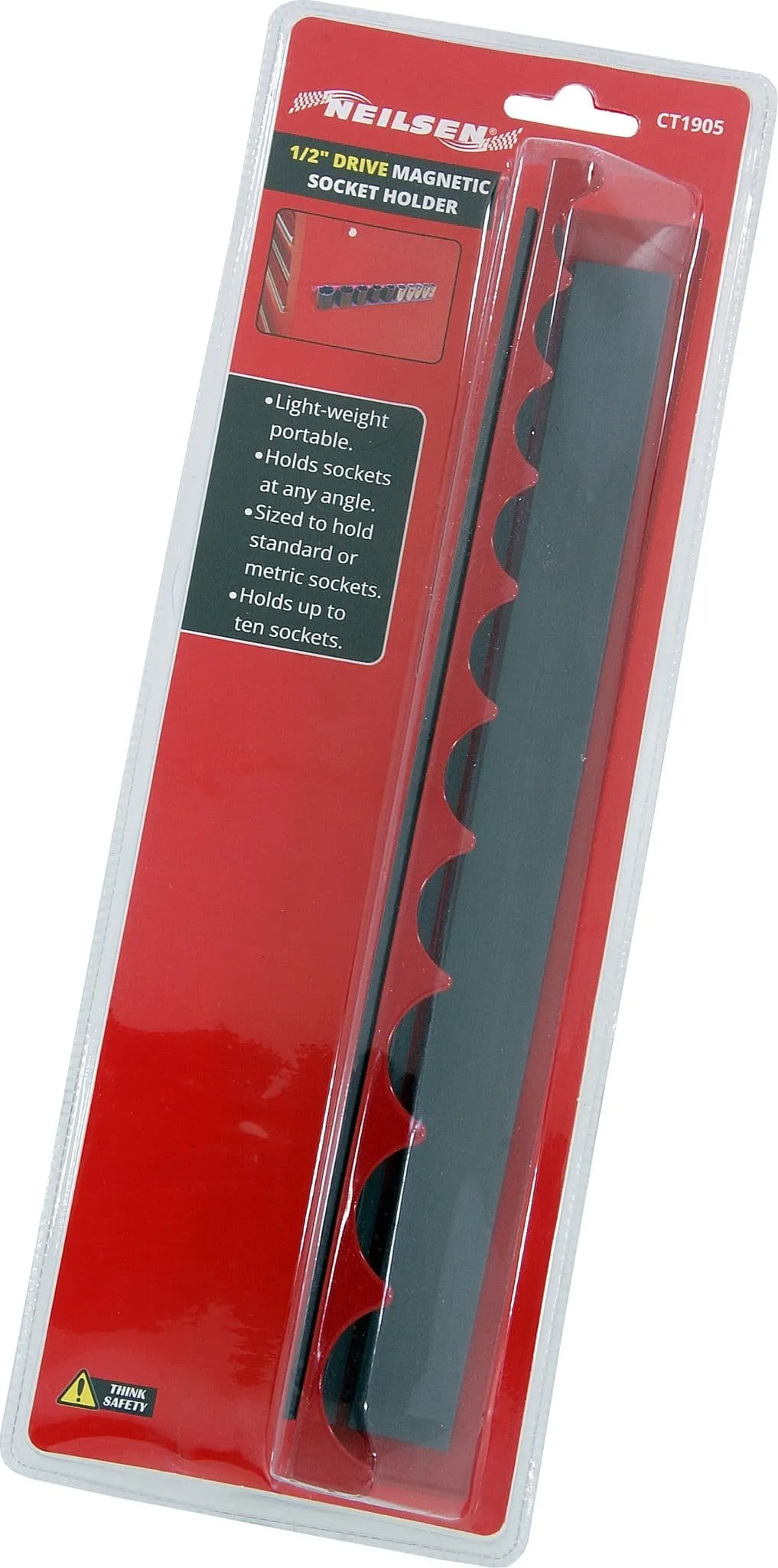 1/2" Magnetic Socket Rail Storage Holder