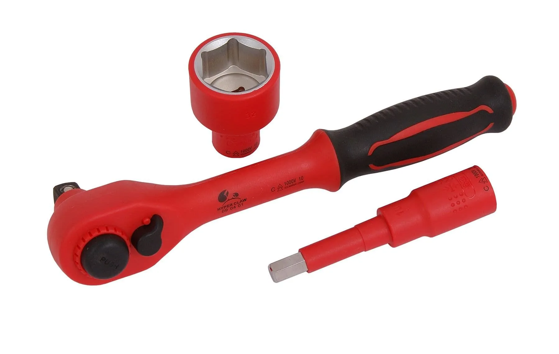 1/2" Square Drive Fully Insulated Vde Socket & Bit Set - 20 Piece