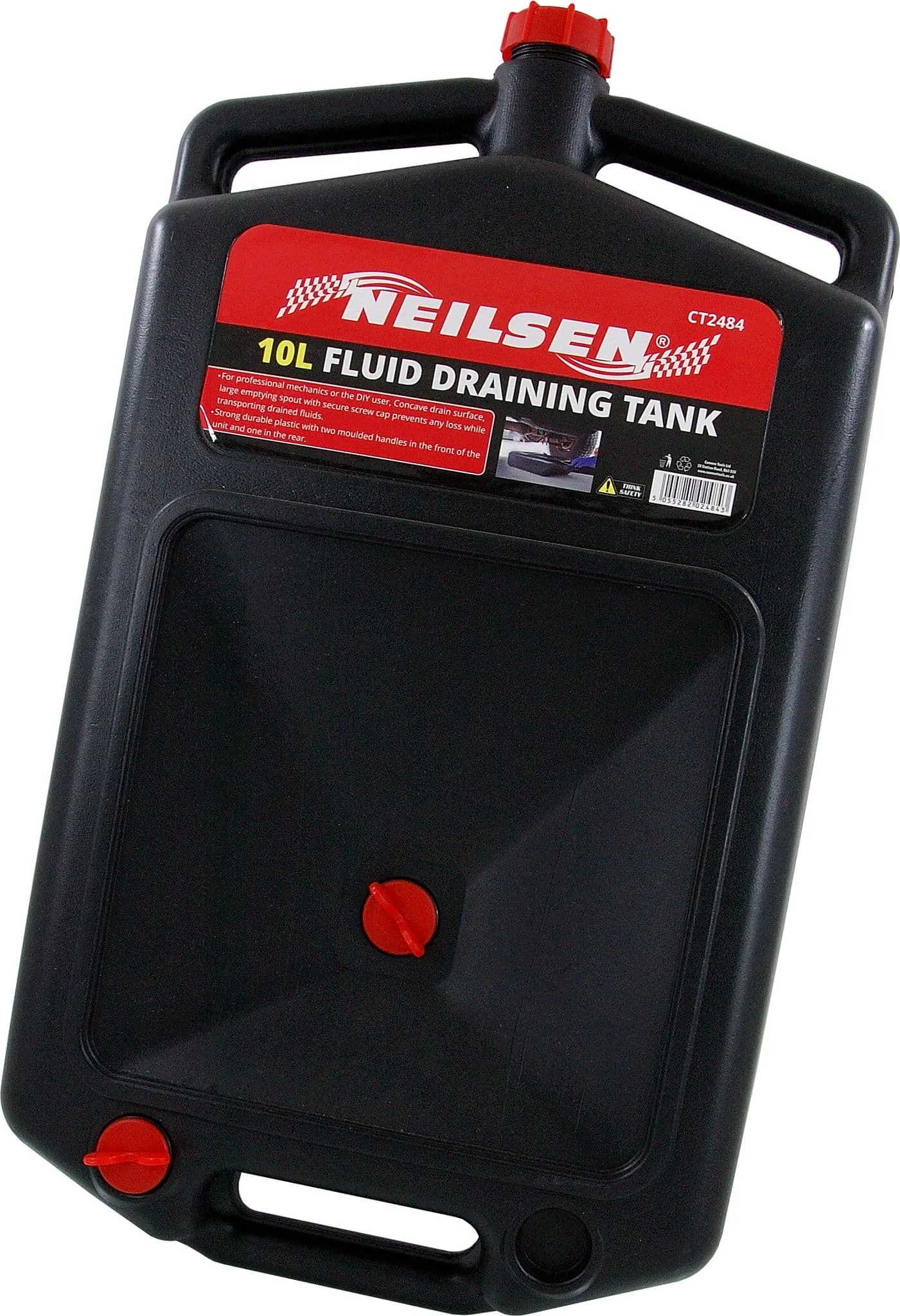 10 Litre Car Van Oil Water Drain Draining Fluid Tank Container