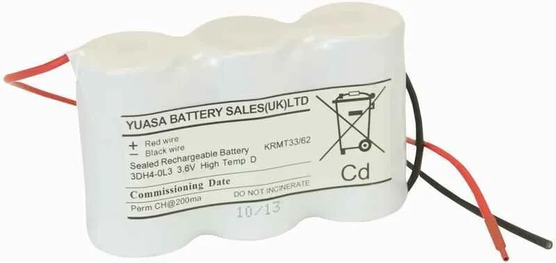 YUASA 3.6V 4Ah Ni-Cd Emergency Light Battery Pack