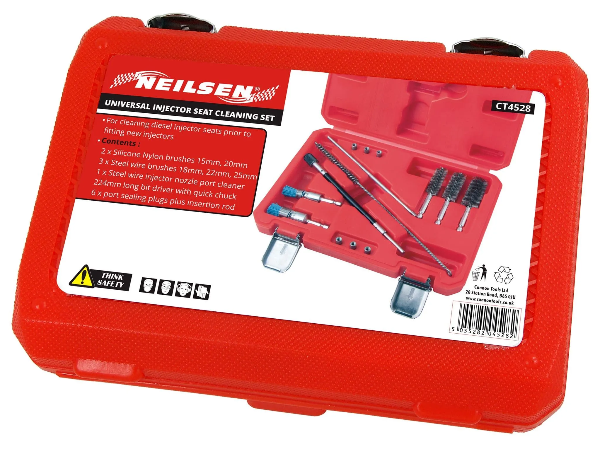 14pc Universal Injector Seat Brush Cleaner Tool Kit For Diesel Engines