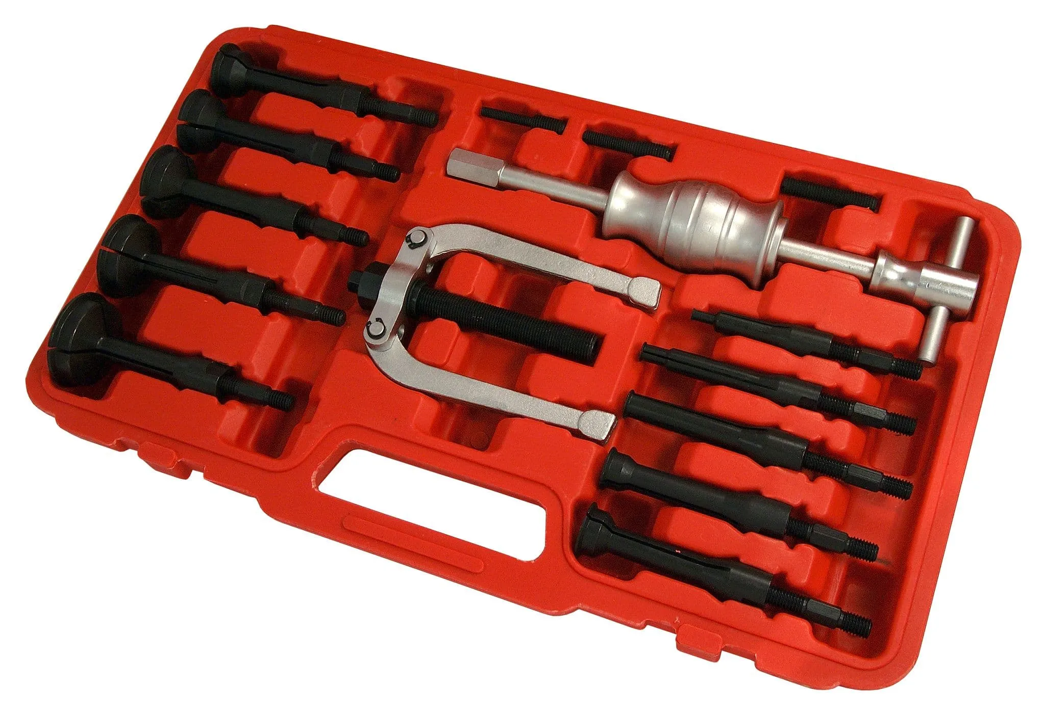 16pcs Inner Bearing Extractor Blind Remover Bushes Puller Slide Hammer Tool Kit