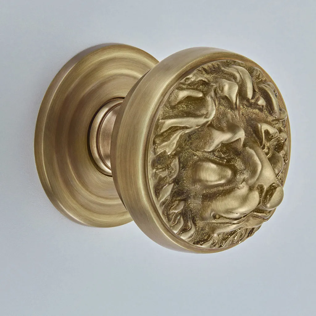 Lion's Head Centre Door Knob - 1734