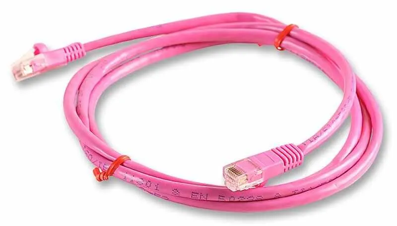 PRO SIGNAL 0.5m Pink Cat5e Ethernet Patch Cable