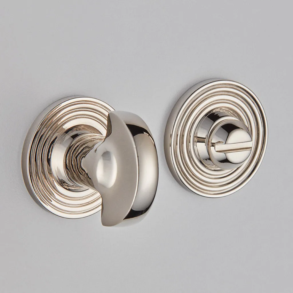 Half Moon Turn And Release On Reeded Edge Covered Rose - 2242