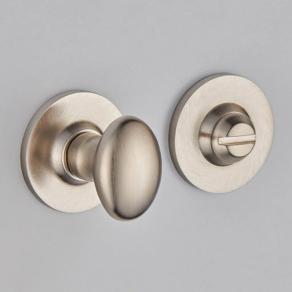 Oval Knob Turn And Release On Plain Covered Rose - 2245