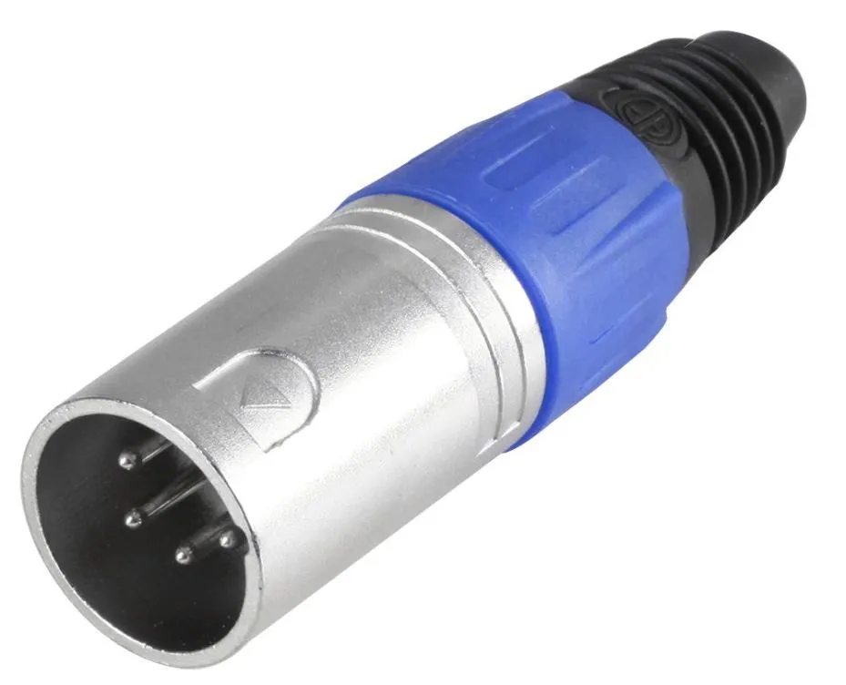 Pro-Signal Blue 4-Pole XLR Plug
