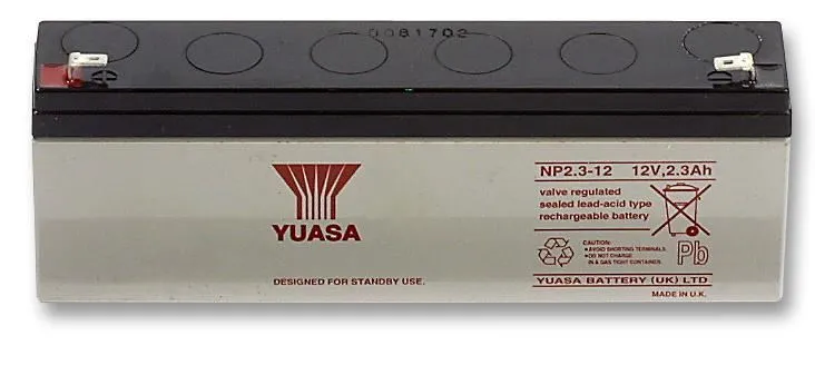 YUASA NP2.3-12 12V 2.3Ah Sealed Lead Acid Battery
