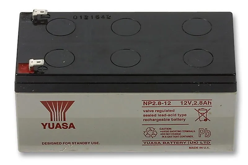 YUASA 12V 2.8Ah NP Series Sealed Lead Acid Battery