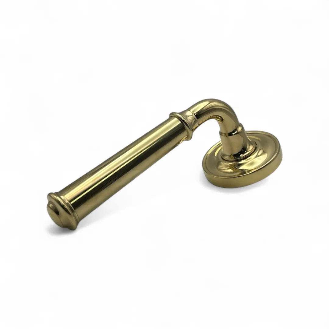 Beau Hardware Lever Handles - Unlacquered Polished Brass Elegance