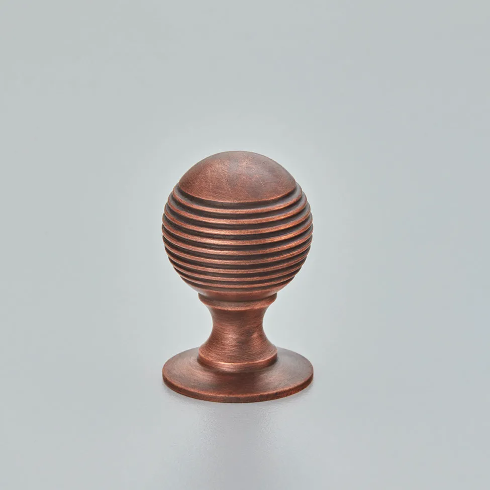 Reeded Ball Cabinet Knob 26mm - 4101 - 26