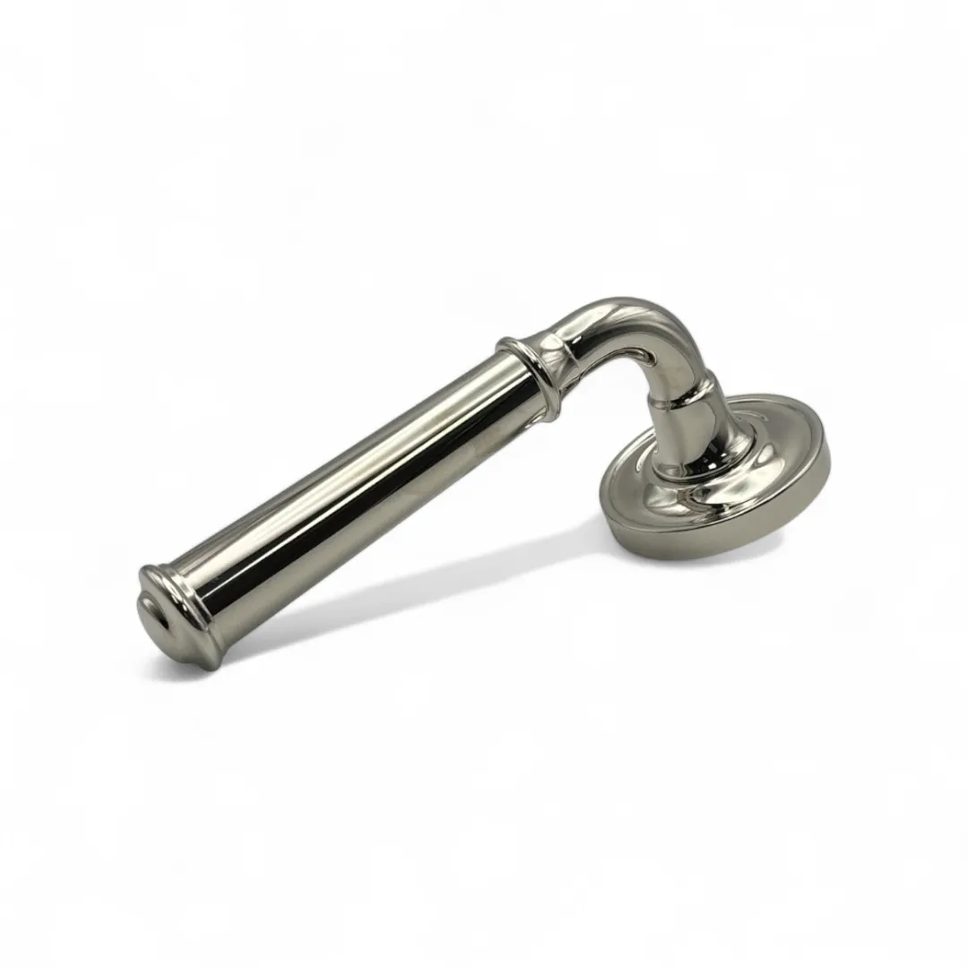 Beau Hardware Lever Handles - Polished Nickel Elegance