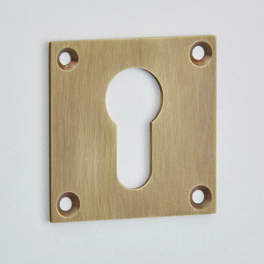 Square Escutcheon, Euro Profile - 4577