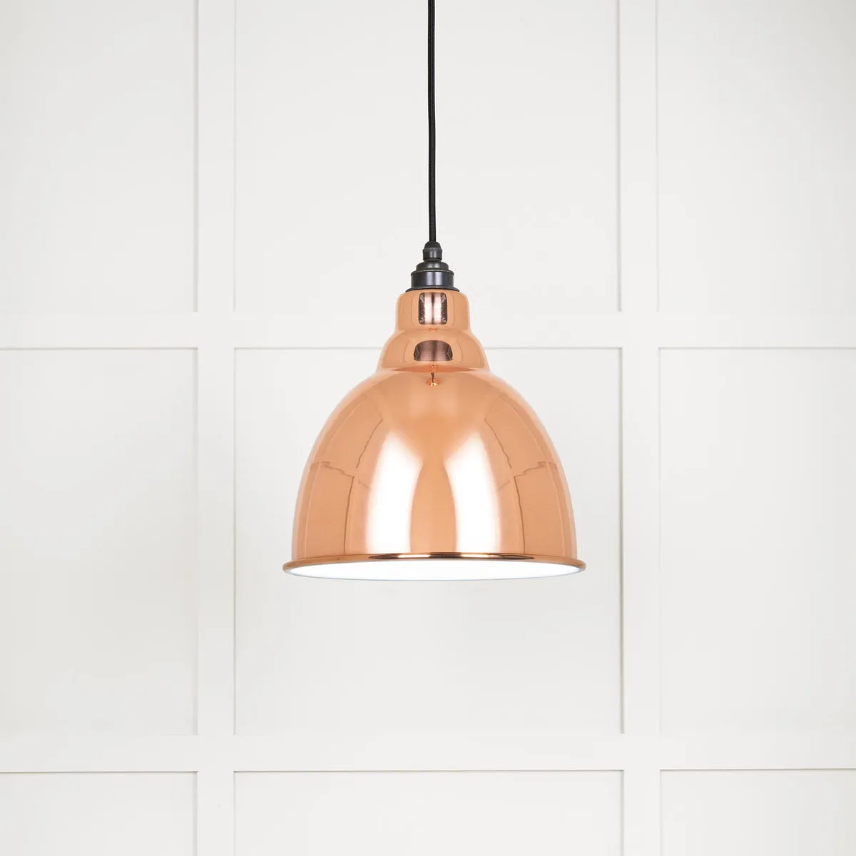 White Gloss Brindley Pendant