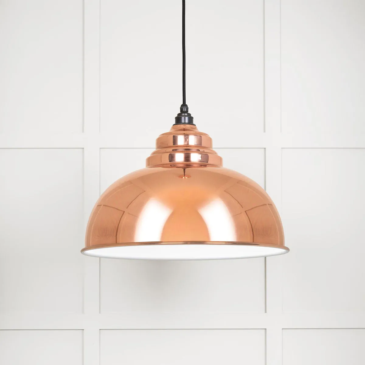 White Gloss Harborne Pendant