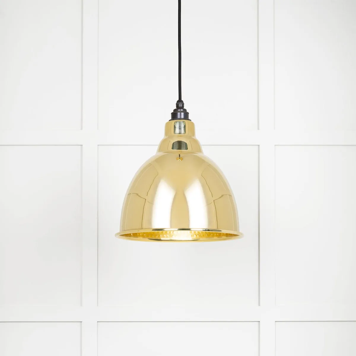 Hammered Brass Brindley Pendant