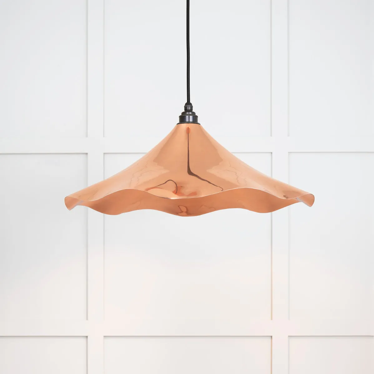 Smooth Copper Flora Pendant