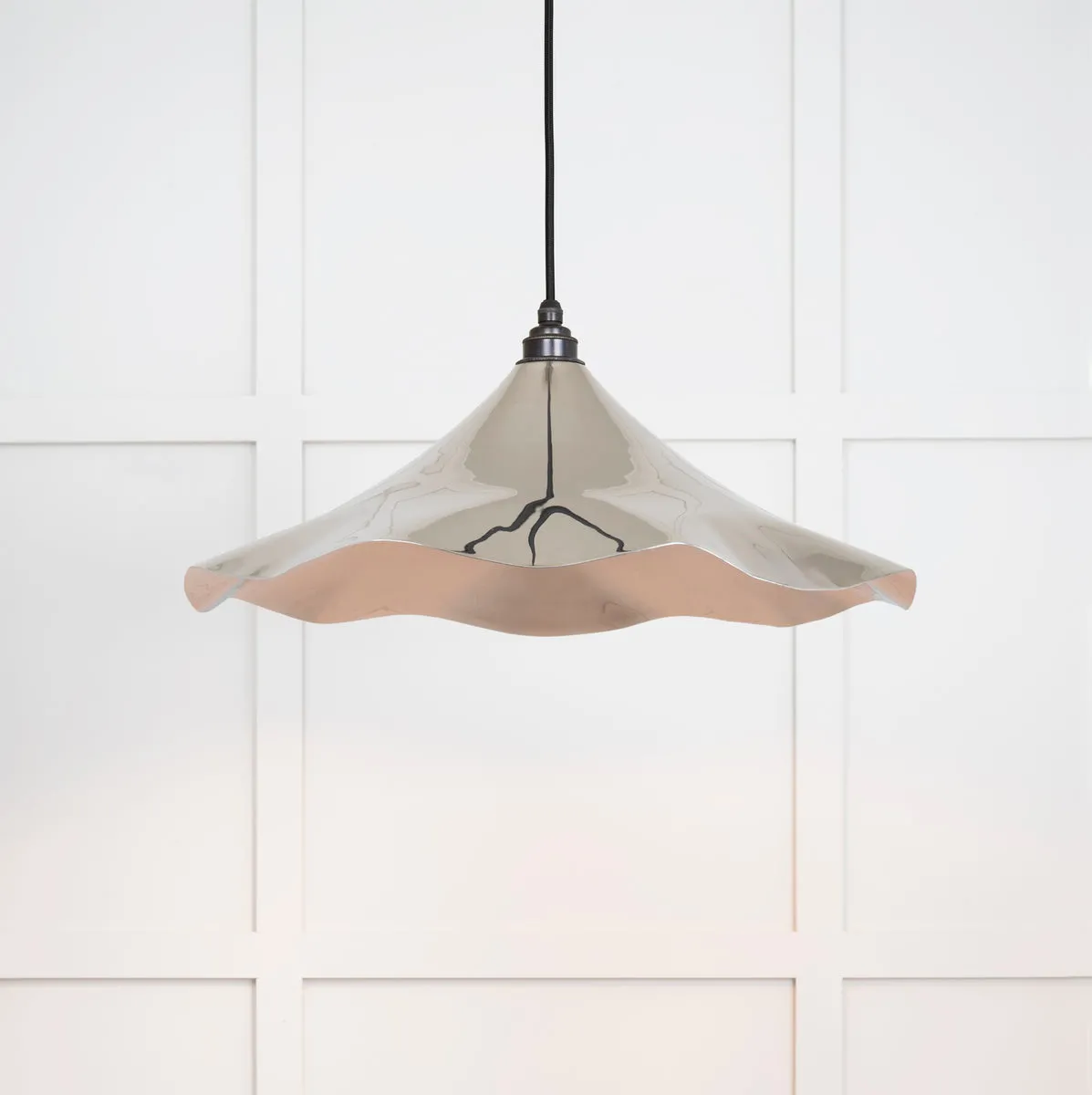 Smooth Nickel Flora Pendant