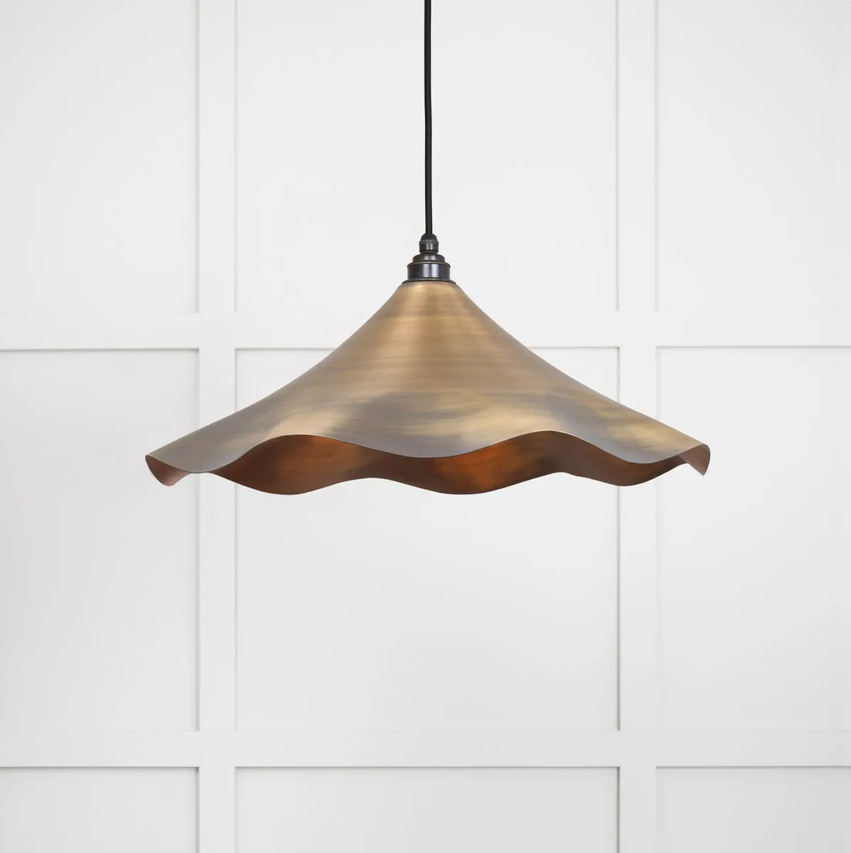 Aged Brass Flora Pendant