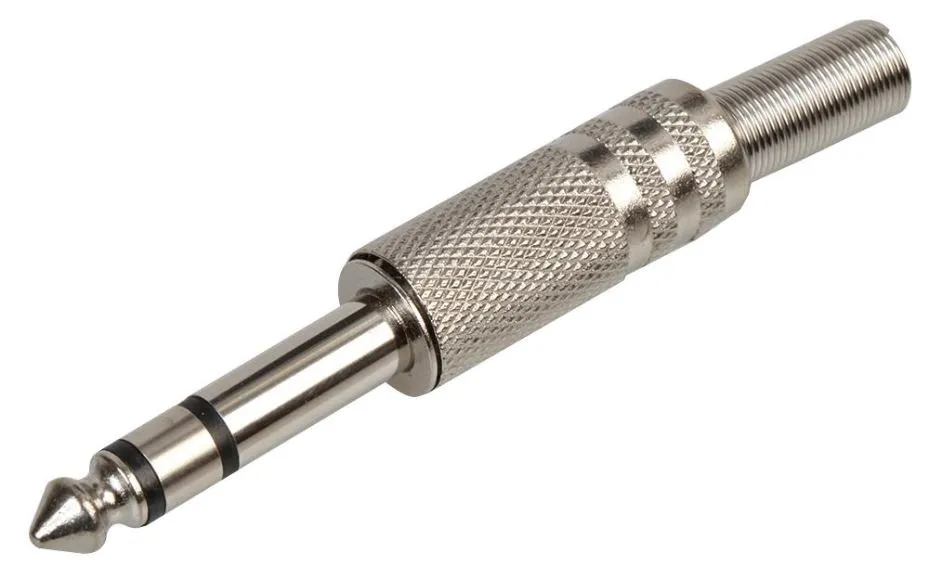 Pro-Signal 6.35mm (1/4”) Nickel Plated Stereo Jack Plug