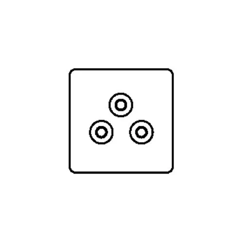 Windsor Range-Matt Antique Brass-5 Amp 3 Round Pin Socket