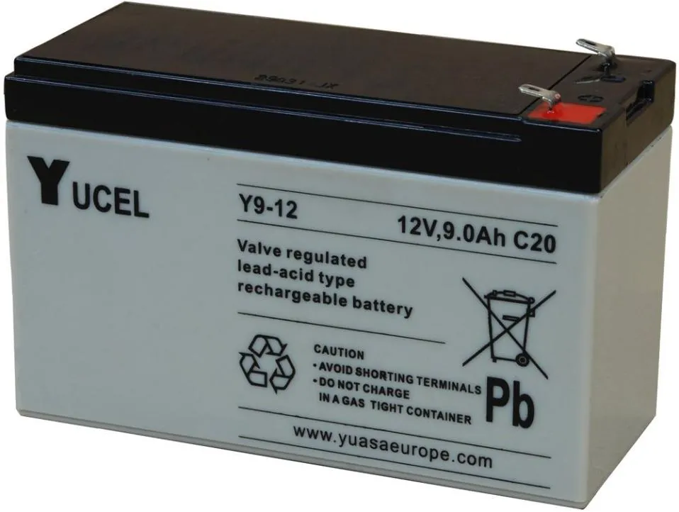 Yuasa Yucel 12V 9Ah Sealed Lead Acid Battery