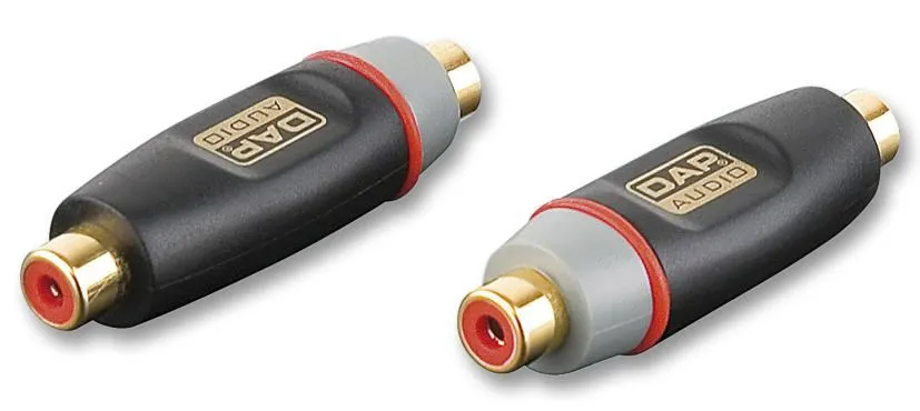 XCALIBER Phono Female to Female Coupler, Gold-Plated