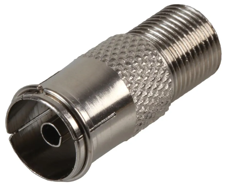 PRO-SIGNAL F Type to TV Coax Socket Adaptor, 75ohm