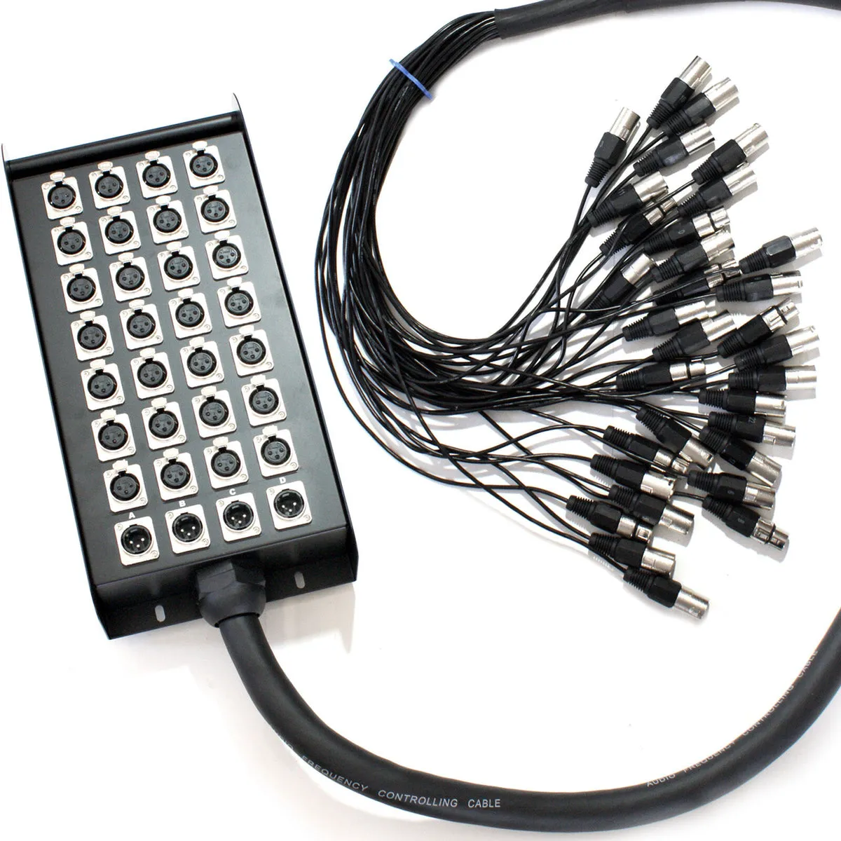 30m 32 Way XLR 3 Pin Multicore Loom Snake Cable *28 Inputs 4 Returns* Stage Box