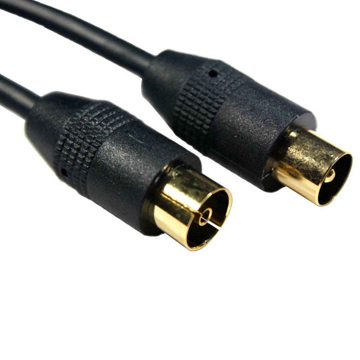 10M GOLD Aerial Cable Extension Male Plug to Female Socket TV Coaxial Coax Lead