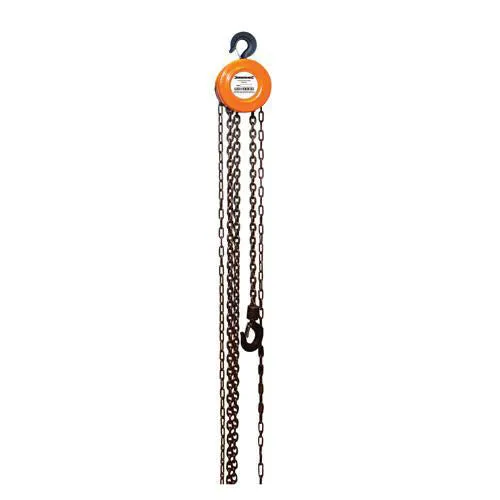 1 Tonne Hand Chain Block Hoists 2.5m Lift Height Weight Move Car Garage Site