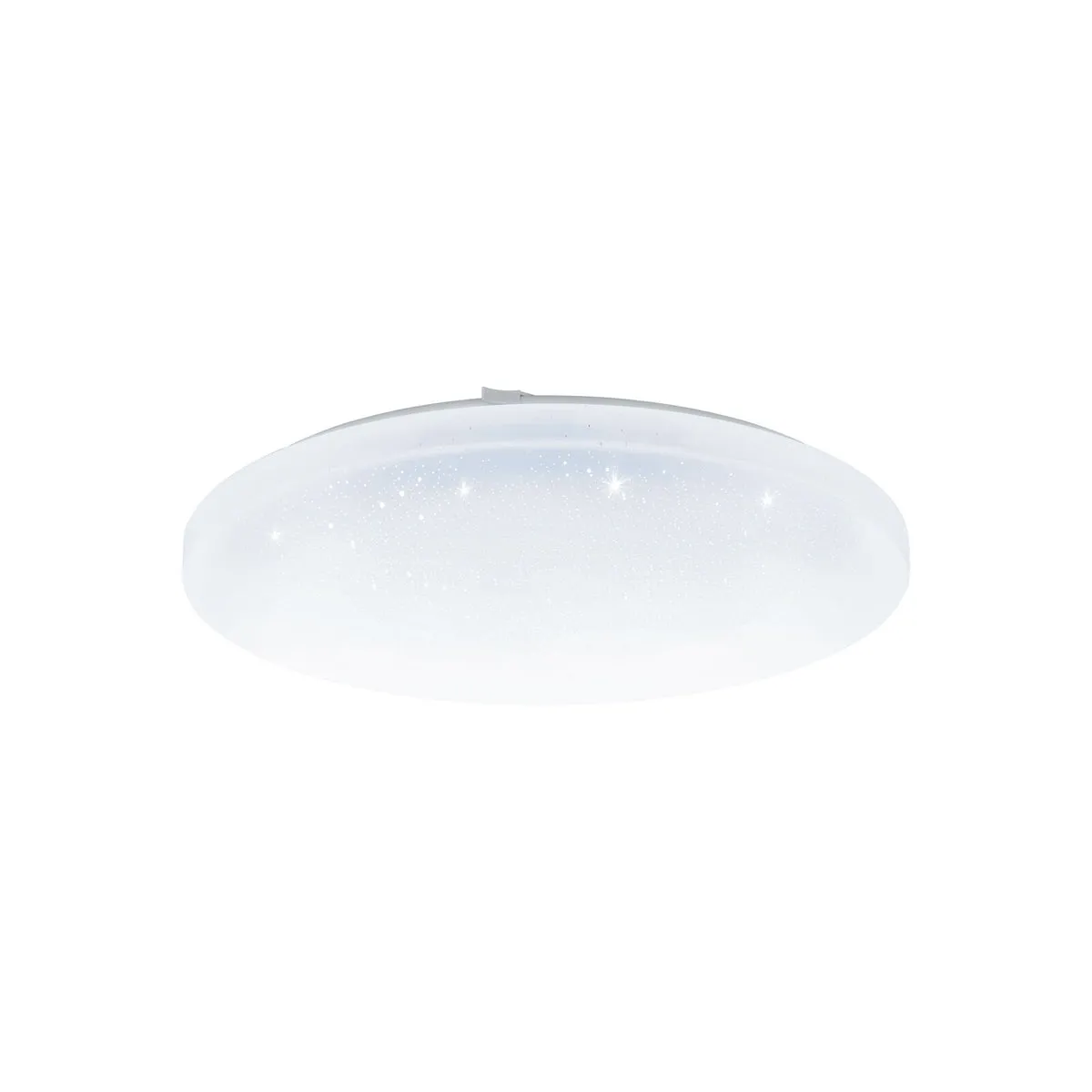 Wall Flush Ceiling Light White Shade White Plastic With Crystal Effect LED 24W