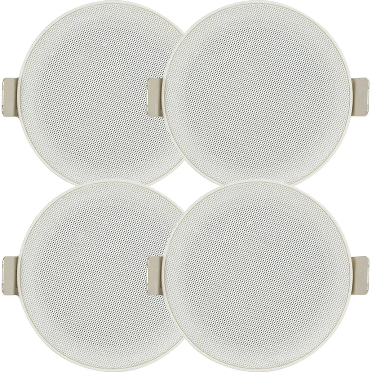 2x PAIR 3" Mini Low Profile Ceiling Speaker 8 OHM 2 Way Compact Mount Slim Line
