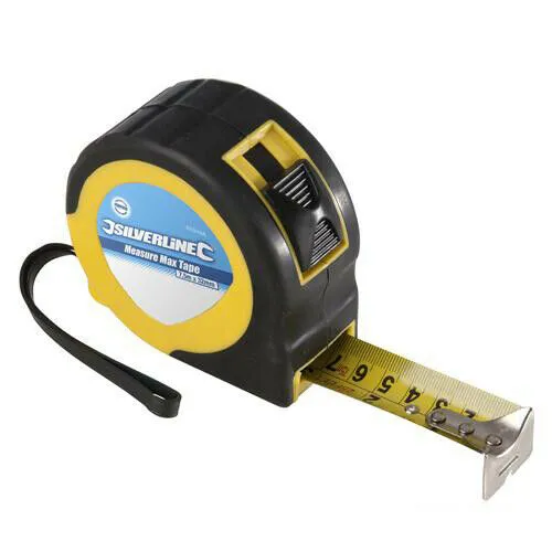 10m x 32mm Measure Max Tape Measure Heavy Duty DIY Blade Lock Metric Imperial
