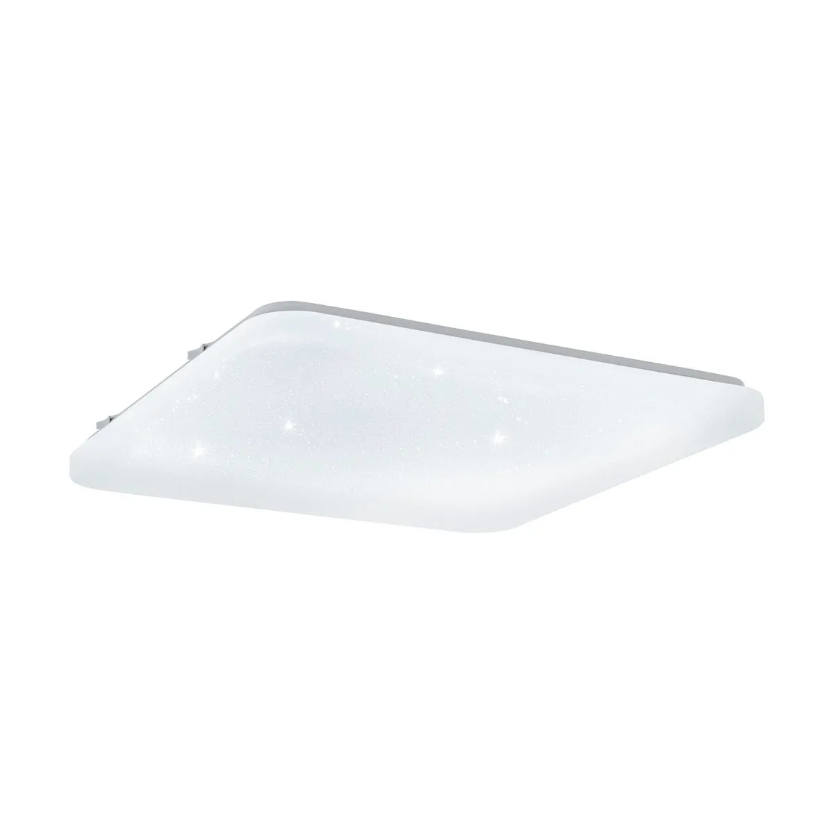 Wall Flush Ceiling Light White Shade White Plastic With Crystal Effect LED 33.5W
