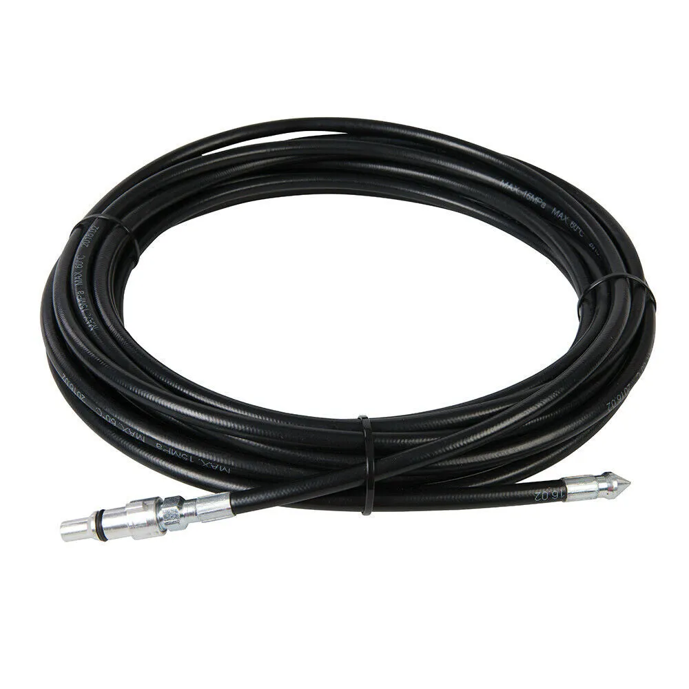 10m Pipe Cleaning Pressure Washer Hose 110 Bar Max Blocked Drain Sewer Waste