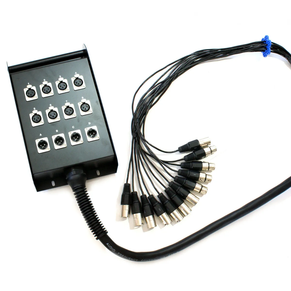 30m 12 Way XLR 3 Pin Multicore Loom Snake Cable *8 Inputs 4 Outputs* Stage Box