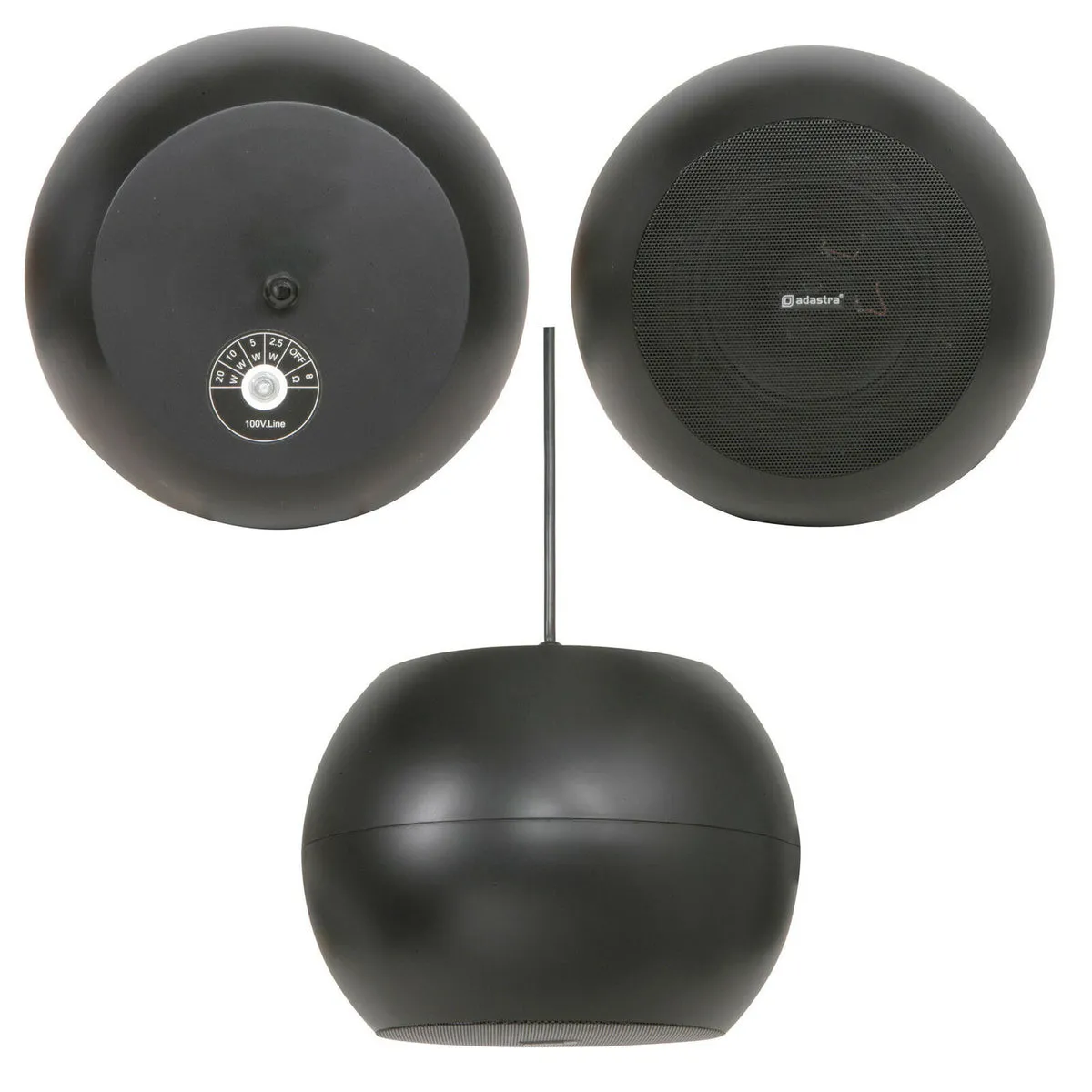 5" 20w Black Hanging Suspended Pendant Ceiling Speaker 100v & 8ohm Background