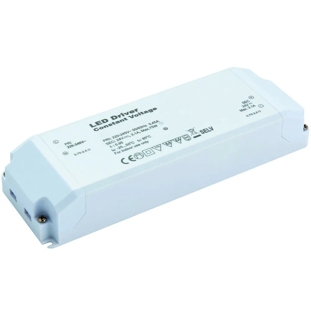 24V DC 75W Constant LED Driver / Transformer Low Voltage Light Power Converter