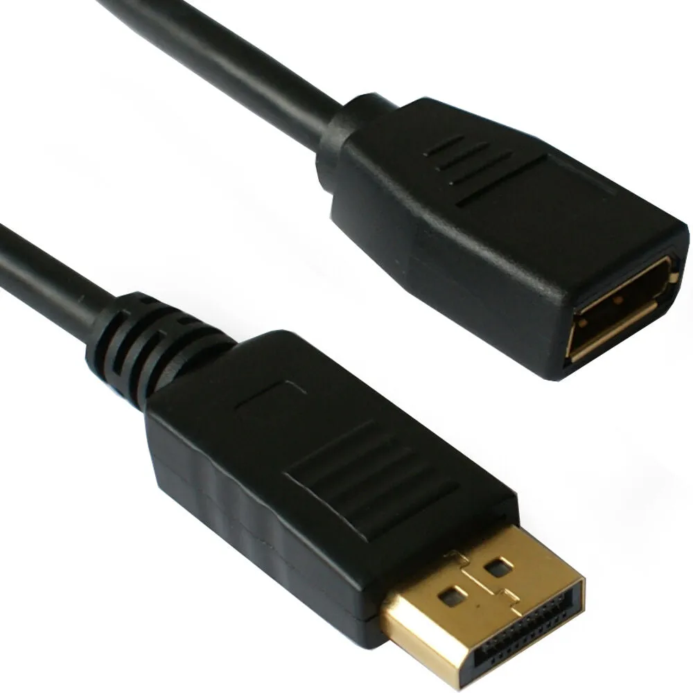 5M DisplayPort Male to Female Socket Extension Cable V1.2 PC Monitor Lead