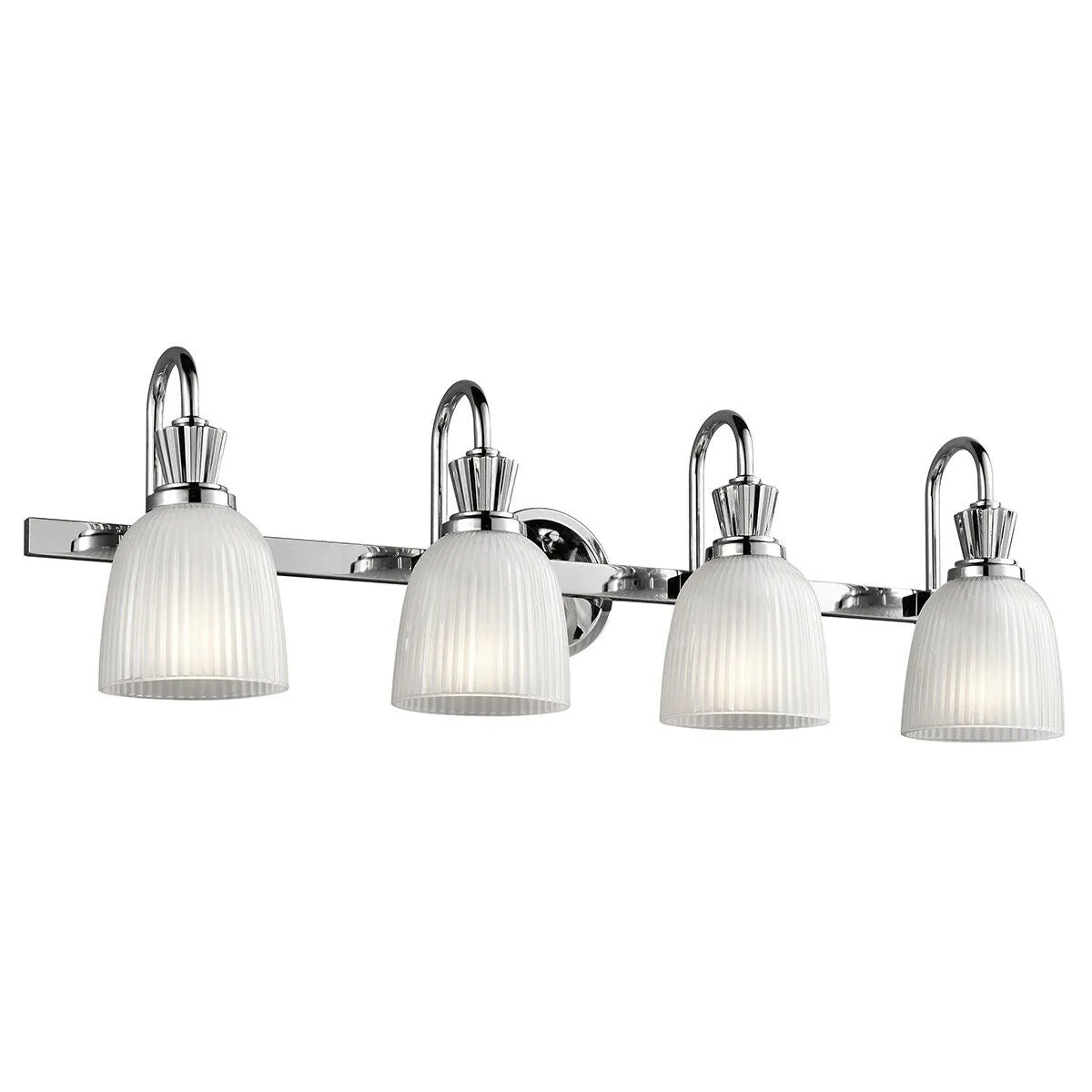 4 Bulb Wall Light Sconce Polished Chrome LED G9 3.5W Bulb