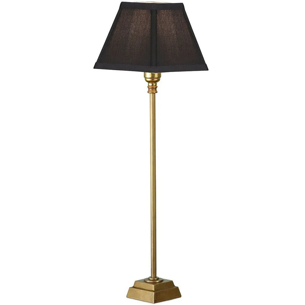 Luxury Traditional Table Lamp Light Solid Brass Square BASE 425mm Tall Holder