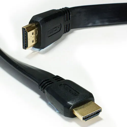 3m High Speed Ultra HD Male Slim Flat HDMI Cable 4K 3D Rated with Ethernet TV