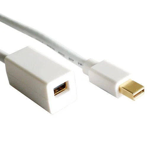 2m Mini DisplayPort / Thunderbolt Male to Female Extension Cable DP Mac Lead