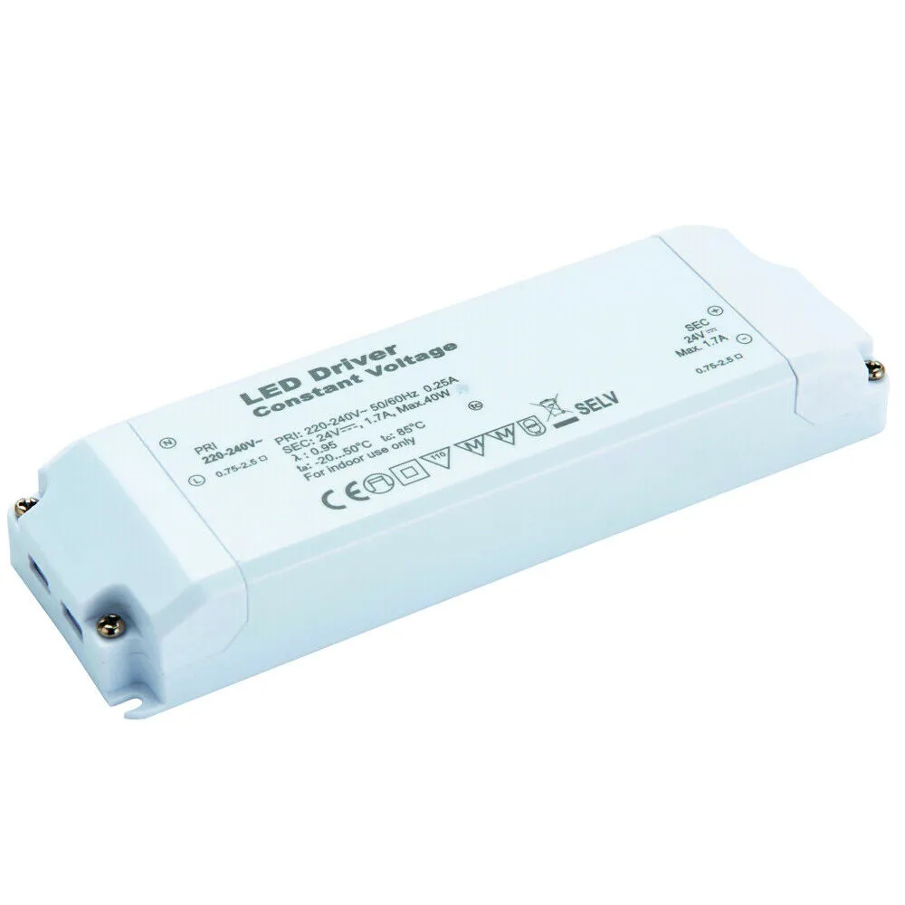 24V DC 40W Constant LED Driver / Transformer Low Voltage Light Power Converter