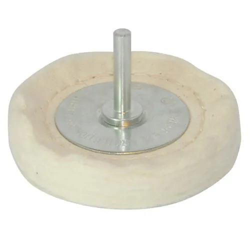 100mm x 15mm Loose Leaf Buffing Polishing Wheel 6mm Shaf For Power Drills