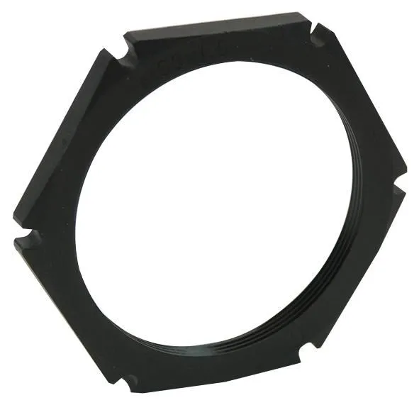 WISKA EMUG 40 Locknuts, Polyamide, Black, M40, 5 Pack