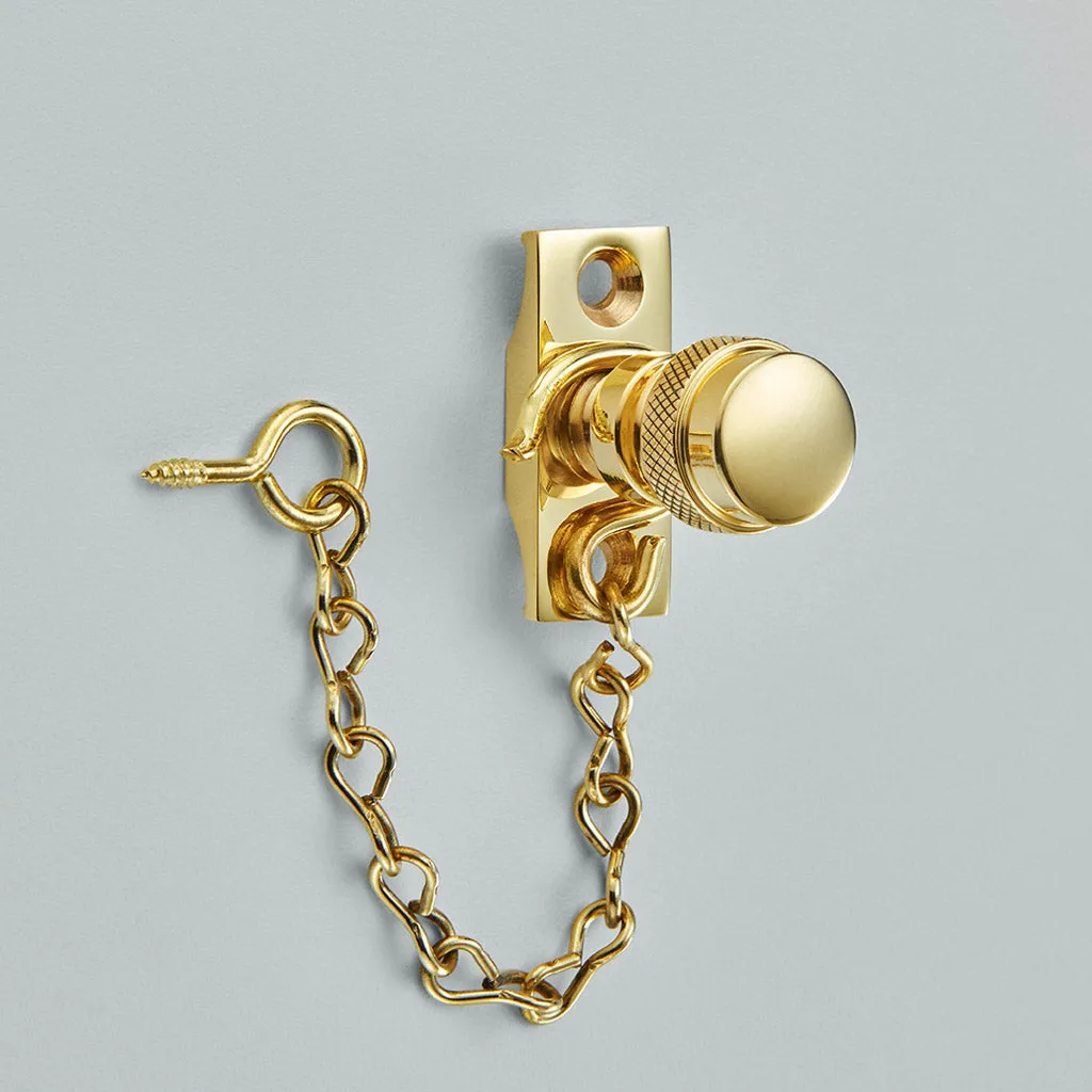 Acorn Sash Stop with chain - 6360